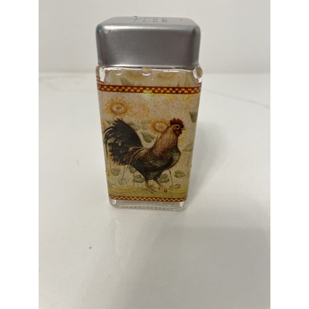 Vtg Grant Howard Retro Tuscan Salt Shaker Rooster Sun Sq.
